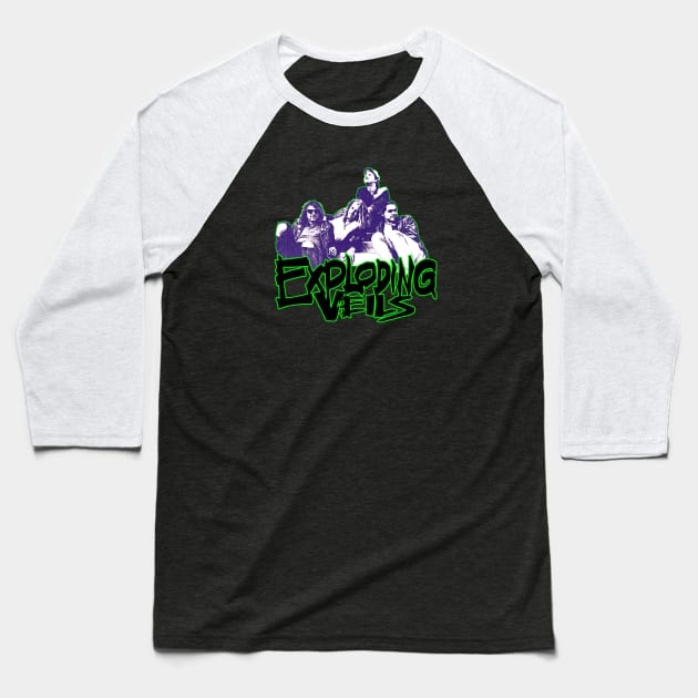 Exploding Veils Baseball T-Shirt by TeeShawn